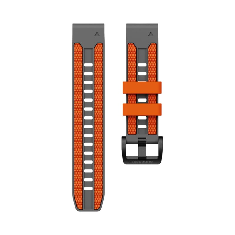 Curea Premium pentru Apple Watch Sport Negru/Portocaliu