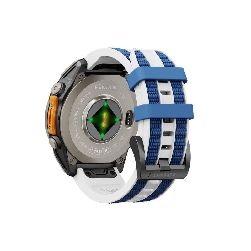 Curea Premium pentru Apple Watch Sport Negru/Portocaliu