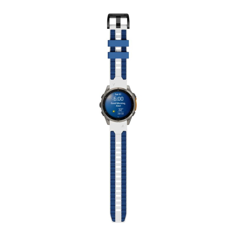 Curea Premium pentru Apple Watch Sport Negru/Portocaliu