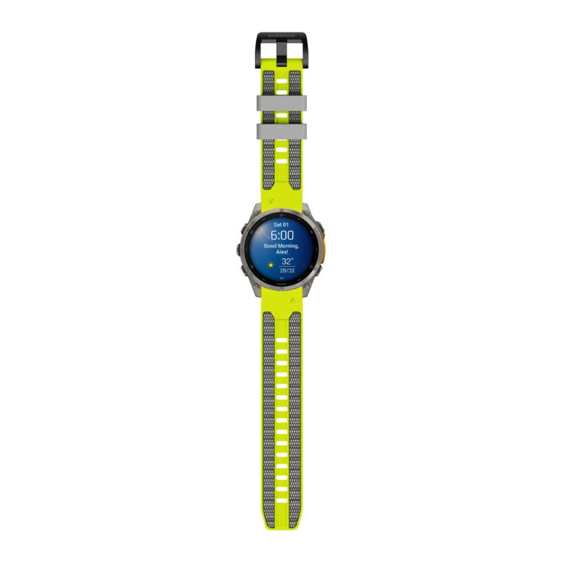 Curea Premium pentru Apple Watch Sport Negru/Portocaliu