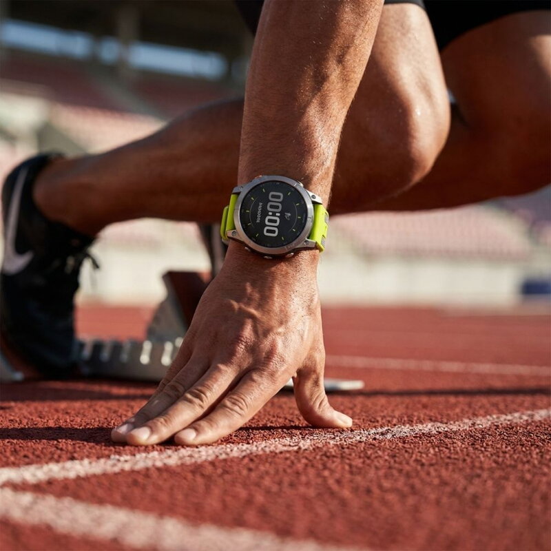 Curea Premium pentru Apple Watch Sport Negru/Portocaliu