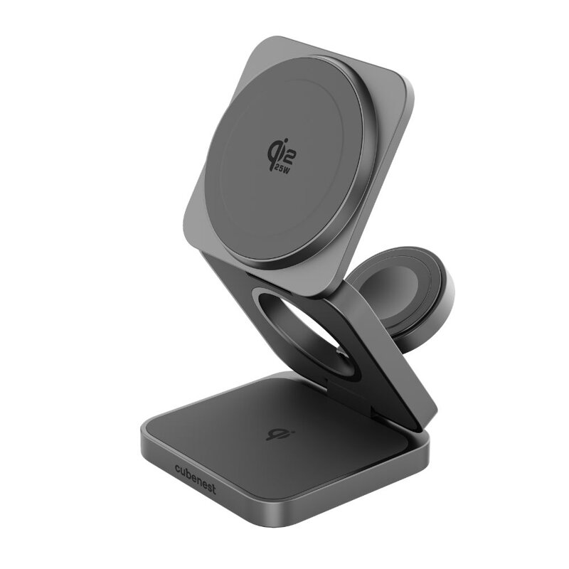 Cubenest Qi2.2 Încărcător pliabil magnetic wireless 3 în 1 SQS312 Pro Samsung Watch