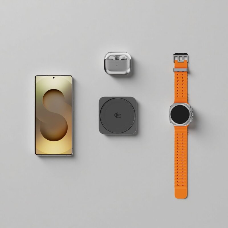 Cubenest Qi2.2 Încărcător pliabil magnetic wireless 3 în 1 SQS312 Pro Samsung Watch