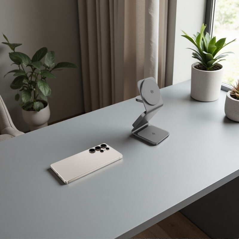 Cubenest Qi2.2 Încărcător magnetic wireless 3 în 1 SQS314 Pro Samsung Watch