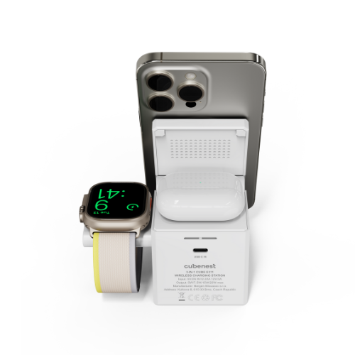 Cubenest Încărcător magnetic wireless 3 în 1 E311