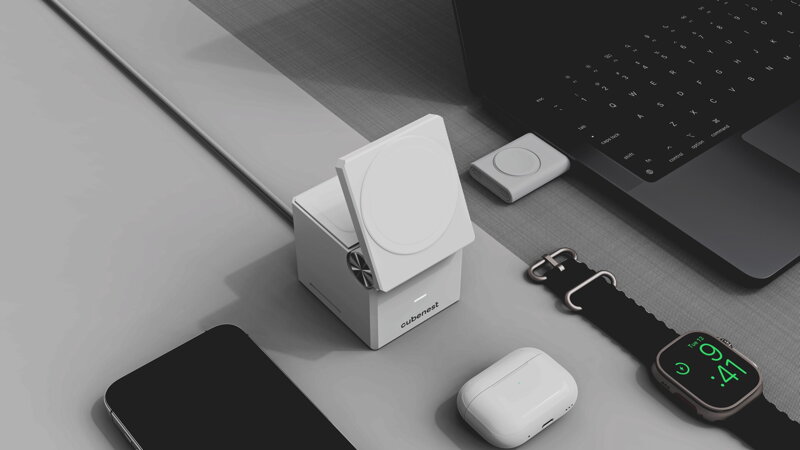 Cubenest Încărcător magnetic wireless 3 în 1 E311