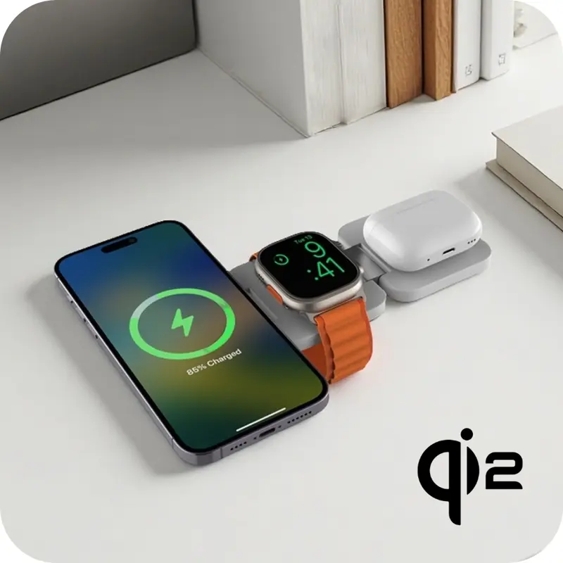 Qi2 Incarcator MagSafe 3 în 1 Qi2 Incarcator MagSafe 3 în 1