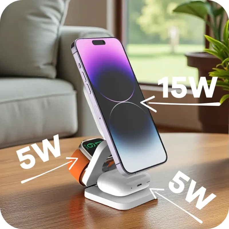 Qi2 Incarcator MagSafe 3 în 1 Qi2 Incarcator MagSafe 3 în 1