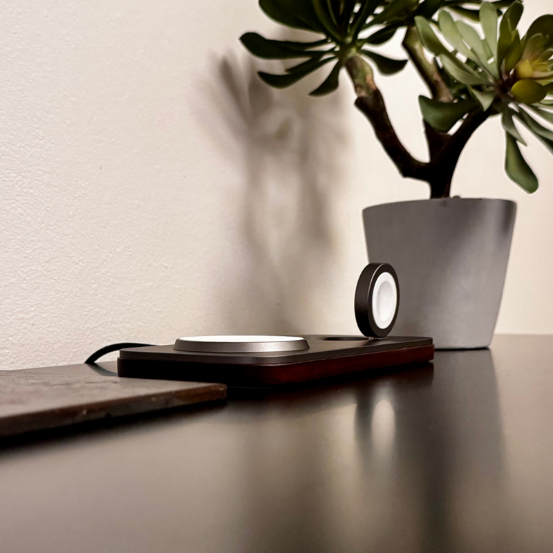 Cubenest Încărcător magnetic wireless 2 în1 K200 gri