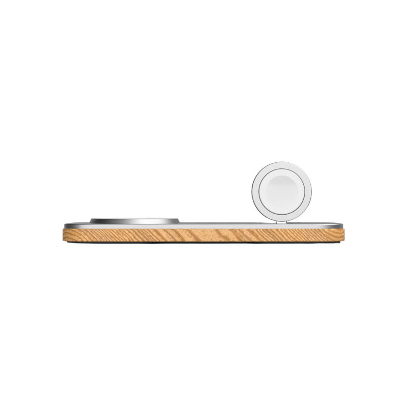 Cubenest Încărcător magnetic wireless 2 în1 K200 argintiu
