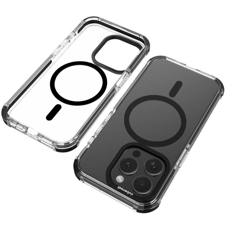 Cubenest Husă pentru iPhone 15 Pro MagPro Strong Guard negru