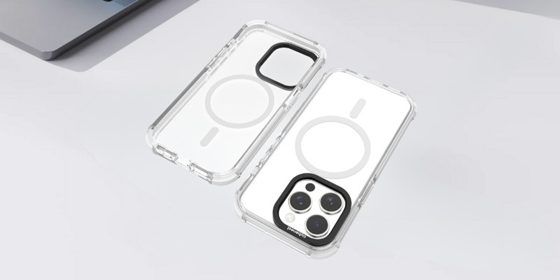 Cubenest Husă pentru iPhone 15 Pro MagPro Strong Guard alb