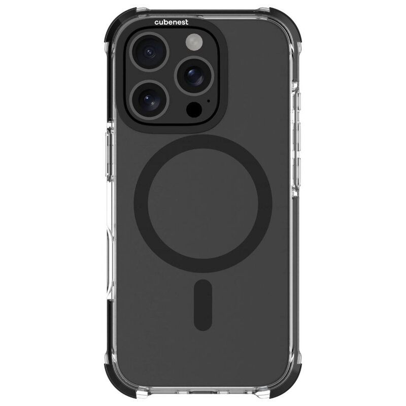 Cubenest Husă pentru iPhone 16 Pro MagPro Strong Guard negru