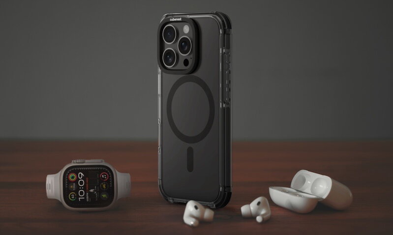 Cubenest Husă pentru iPhone 16 Pro MagPro Strong Guard negru