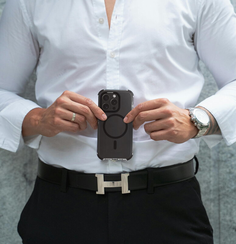 Cubenest Husă pentru iPhone 15 Pro MagPro Strong Guard negru