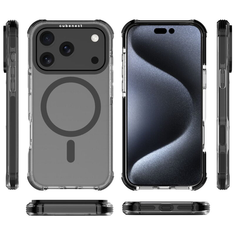 Cubenest MagSafe Husă pentru iPhone 17 Pro negru