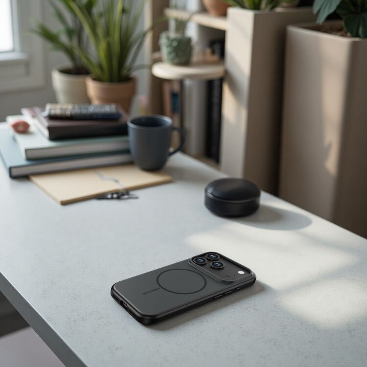 Cubenest MagSafe Husă pentru iPhone 17 Pro negru mat
