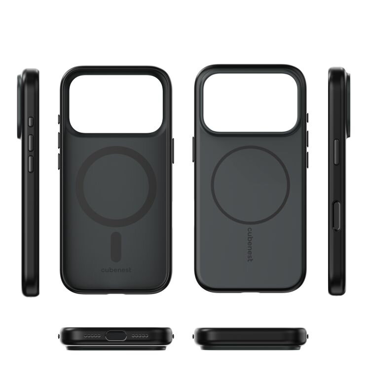 Cubenest MagSafe Husă pentru iPhone 17 Pro negru mat