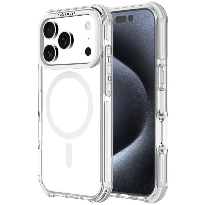 Cubenest MagSafe Husă pentru iPhone 17 Pro alb