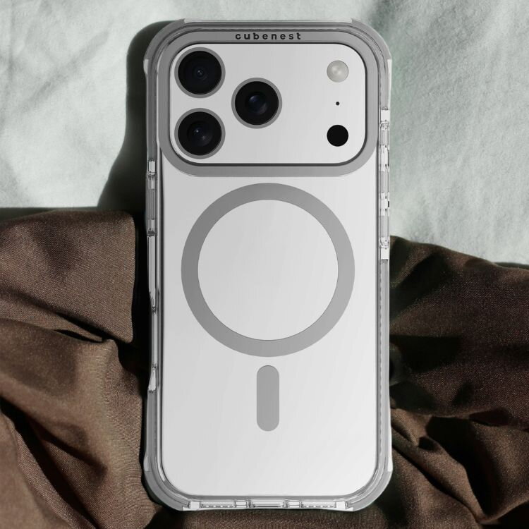 Cubenest MagSafe Husă pentru iPhone 17 Pro alb