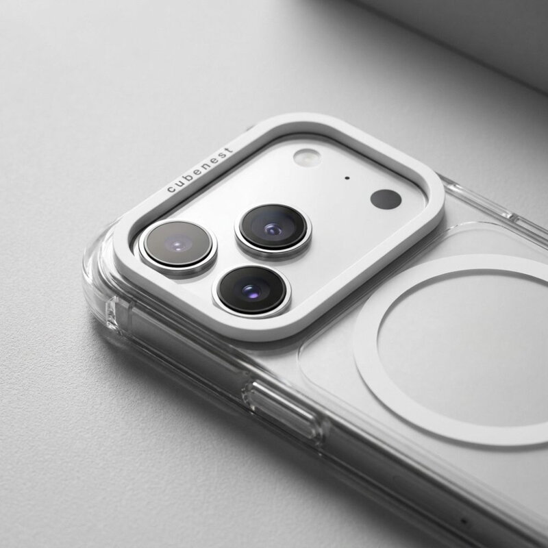 Cubenest MagSafe Husă pentru iPhone 18 Pro alb