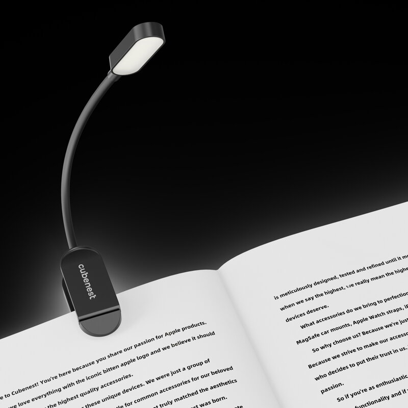 Cubenest Lampă LED cu clip LTW02 negru