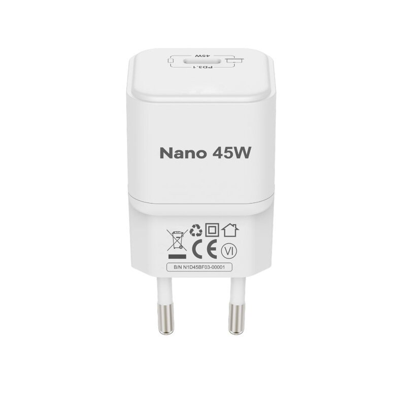 Cubenest PD GaN Nano Încărcător USB-C 45W N1D45