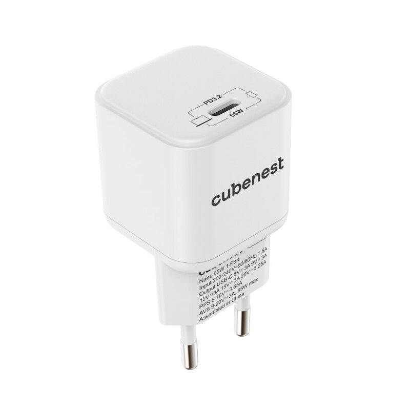 Cubenest PD GaN Nano Încărcător USB-C 65W N1D65