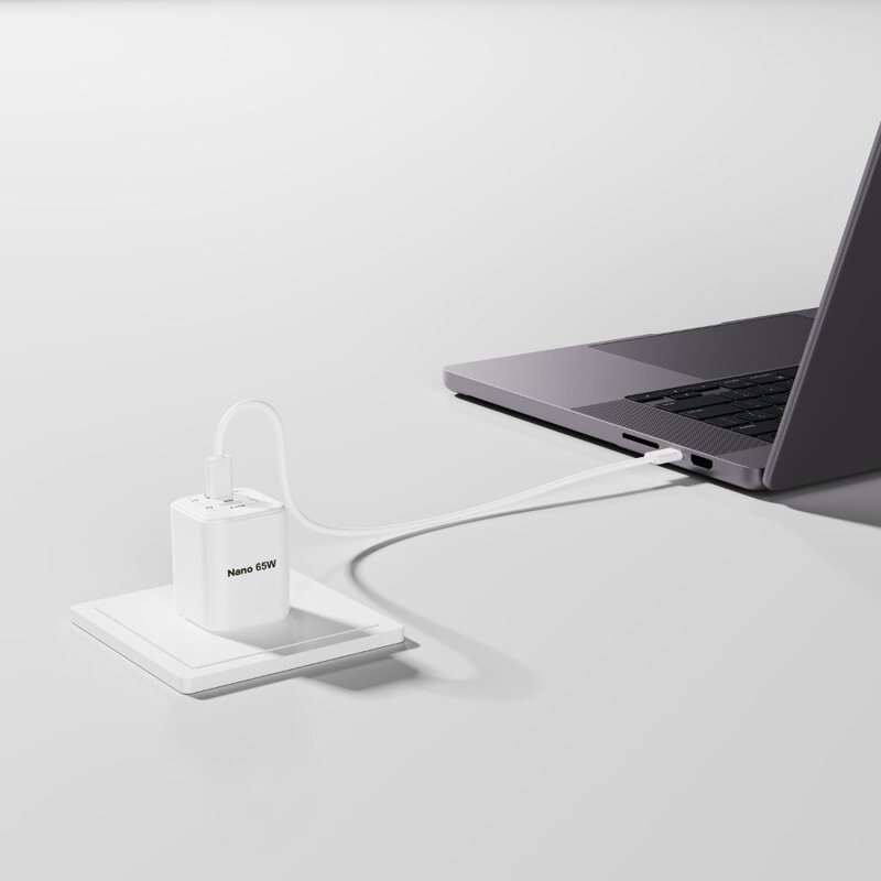 Cubenest PD GaN Nano Încărcător 2xUSB-C 65W N2D65