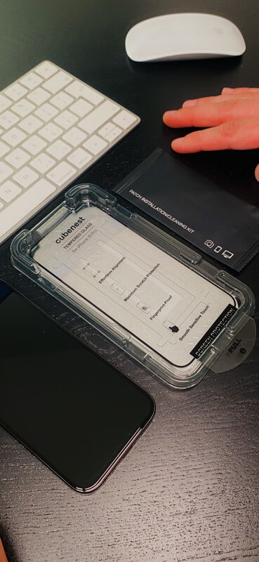 Cubenest Folie de protectie din sticla iPhone 15 Pro