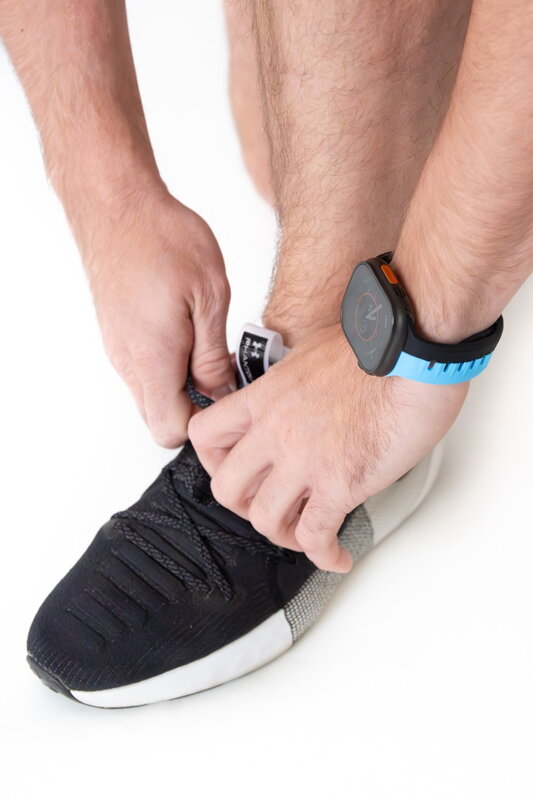 Curea Premium pentru Apple Watch Sport Negru/Albastru