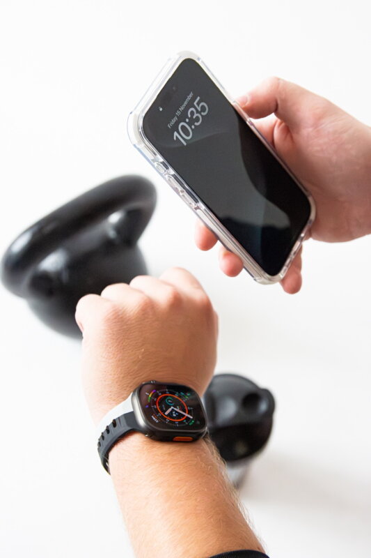Curea Premium pentru Apple Watch Sport Negru/