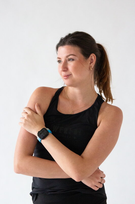 Curea Premium pentru Apple Watch Sport Albastru/Gri