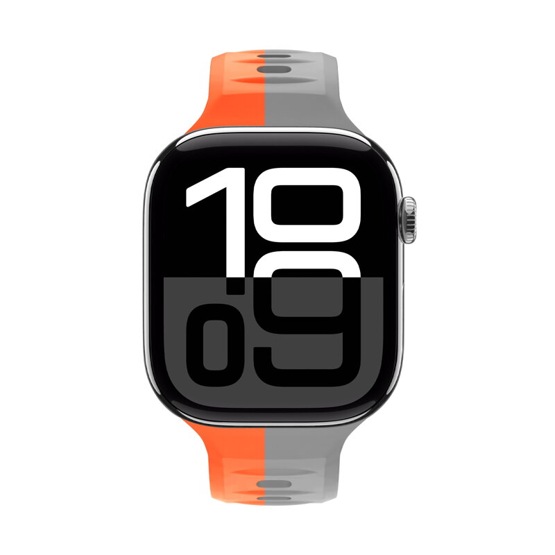 Curea Premium pentru Apple Watch Sport Portocaliu/Gri