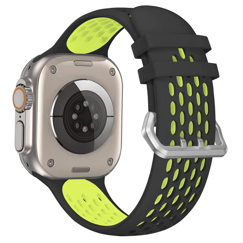 Curea Cubenest pentru Apple Watch Sport Negru/Galben