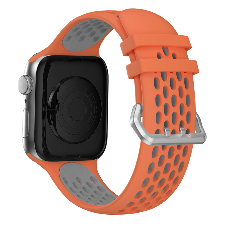 Curea Cubenest pentru Apple Watch Sport Portocaliu/Gri