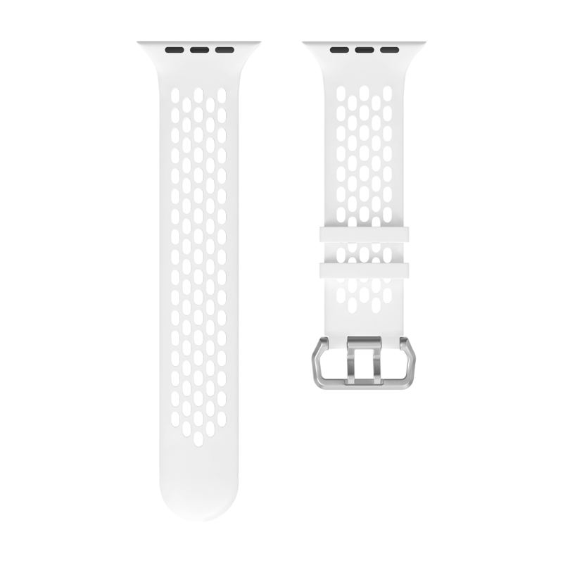 Curea Cubenest pentru Apple Watch Sport Alb/Negru