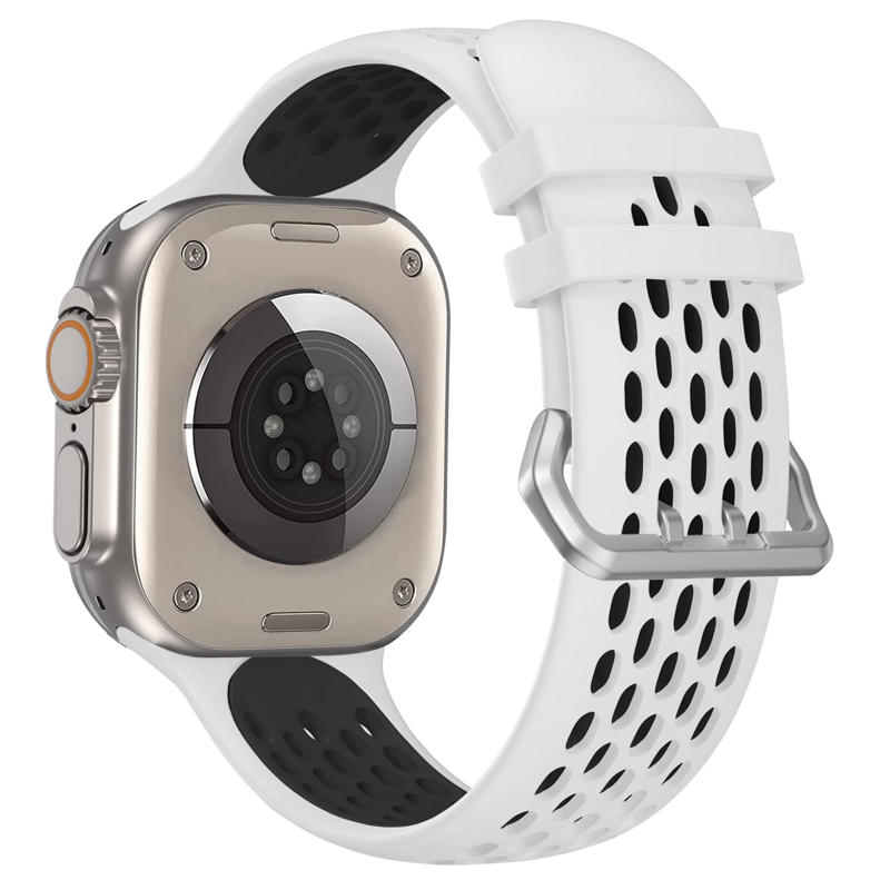 Curea Cubenest pentru Apple Watch Sport Alb/Negru