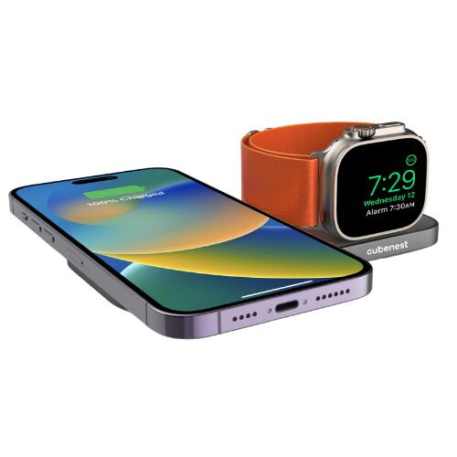 Cubenest Încărcător pliabil magnetic wireless 2 în 1 S211
