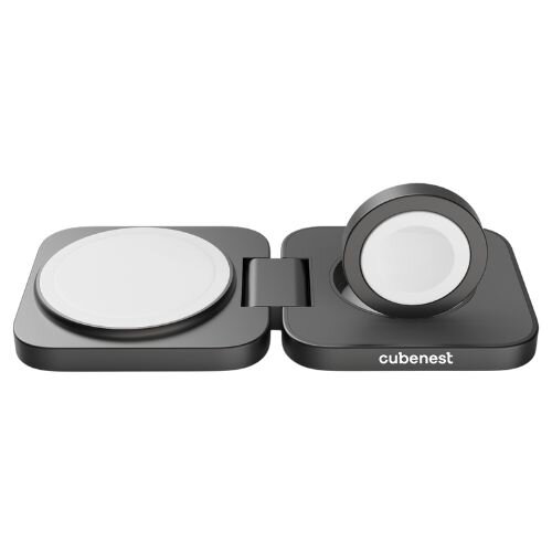 Cubenest Încărcător pliabil magnetic wireless 2 în 1 S211