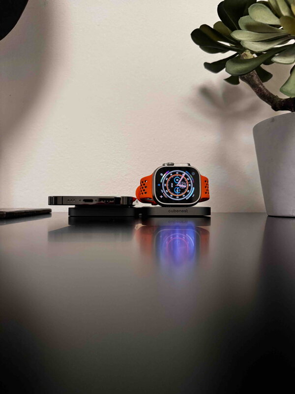 Cubenest Încărcător pliabil magnetic wireless 2 în 1 S211