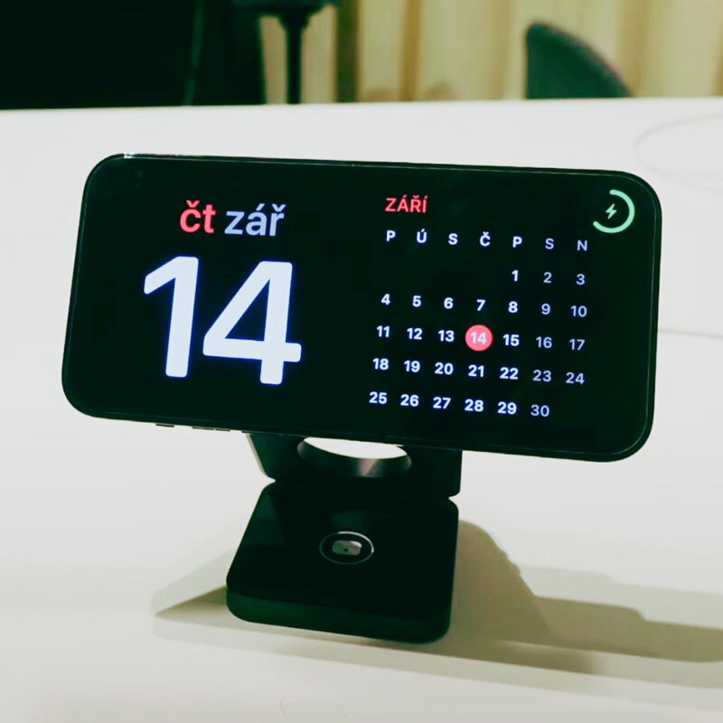 Cubenest Încărcător pliabil magnetic wireless 3 în 1 S312 Pro negru