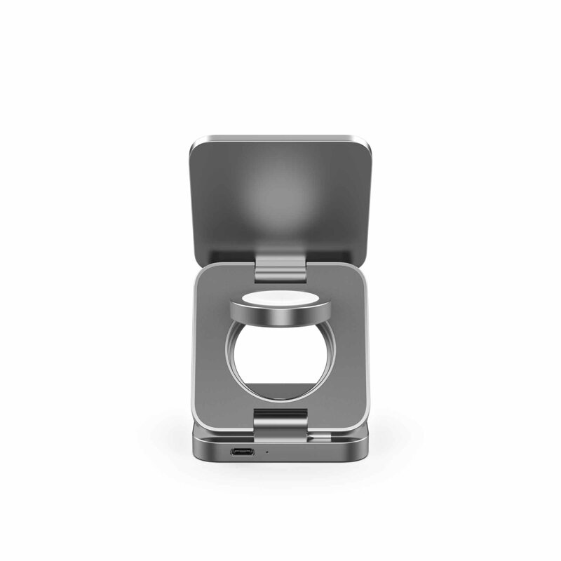Cubenest Încărcător pliabil magnetic wireless 3 în 1 S312 Pro gri