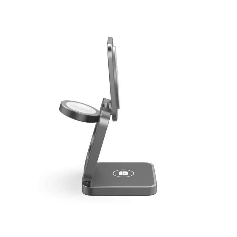 Cubenest Încărcător pliabil magnetic wireless 3 în 1 S312 Pro gri