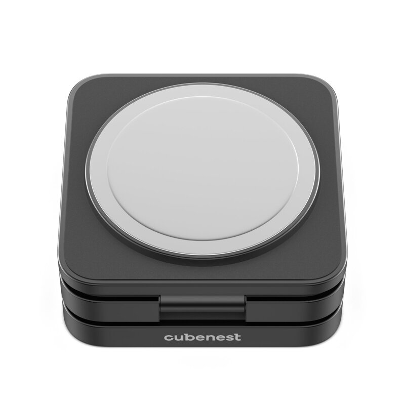 Cubenest Încărcător pliabil magnetic wireless 3 în 1 S312 Pro negru