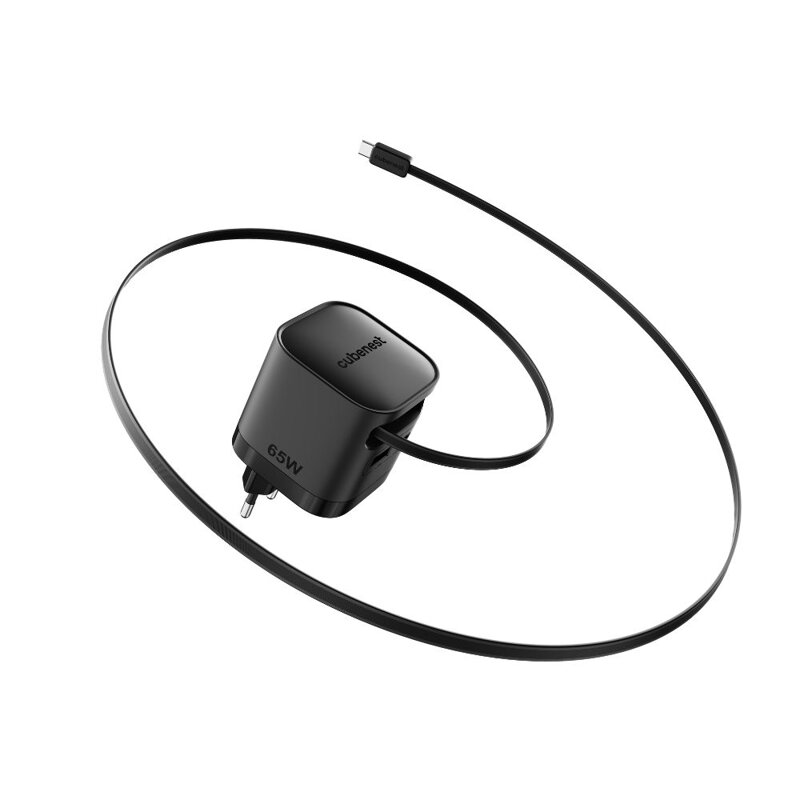 Cubenest Încărcător GaN cu cablu 65W S3D2
