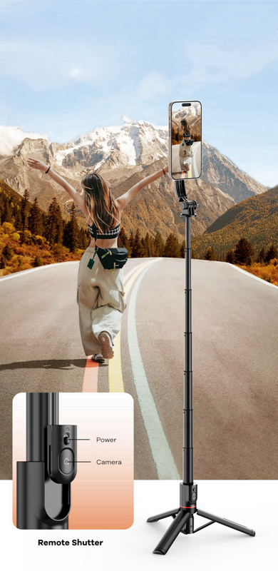 Cubenest Selfie stick și trepied cu suport MagSafe SLS01