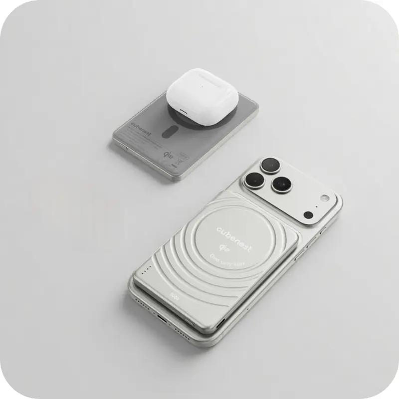 Qi2 Batería MagSafe SlimDual 5000 mAh