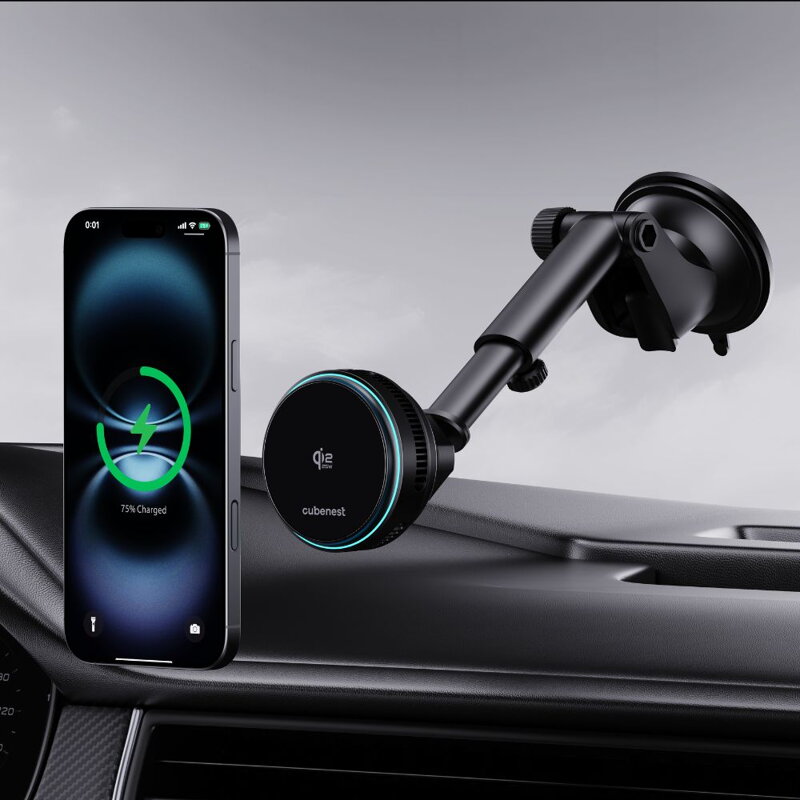 Cubenest Qi2.2 Răcire încărcător auto magnetic wireless SQ1C2