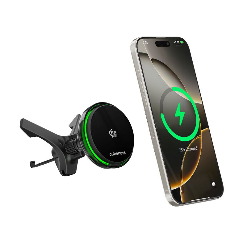 Cubenest Qi2.2 Răcire încărcător auto magnetic wireless SQ1C3